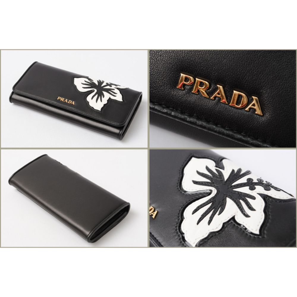 Prada Long Wallet Patchwork Nappa Black - image 2